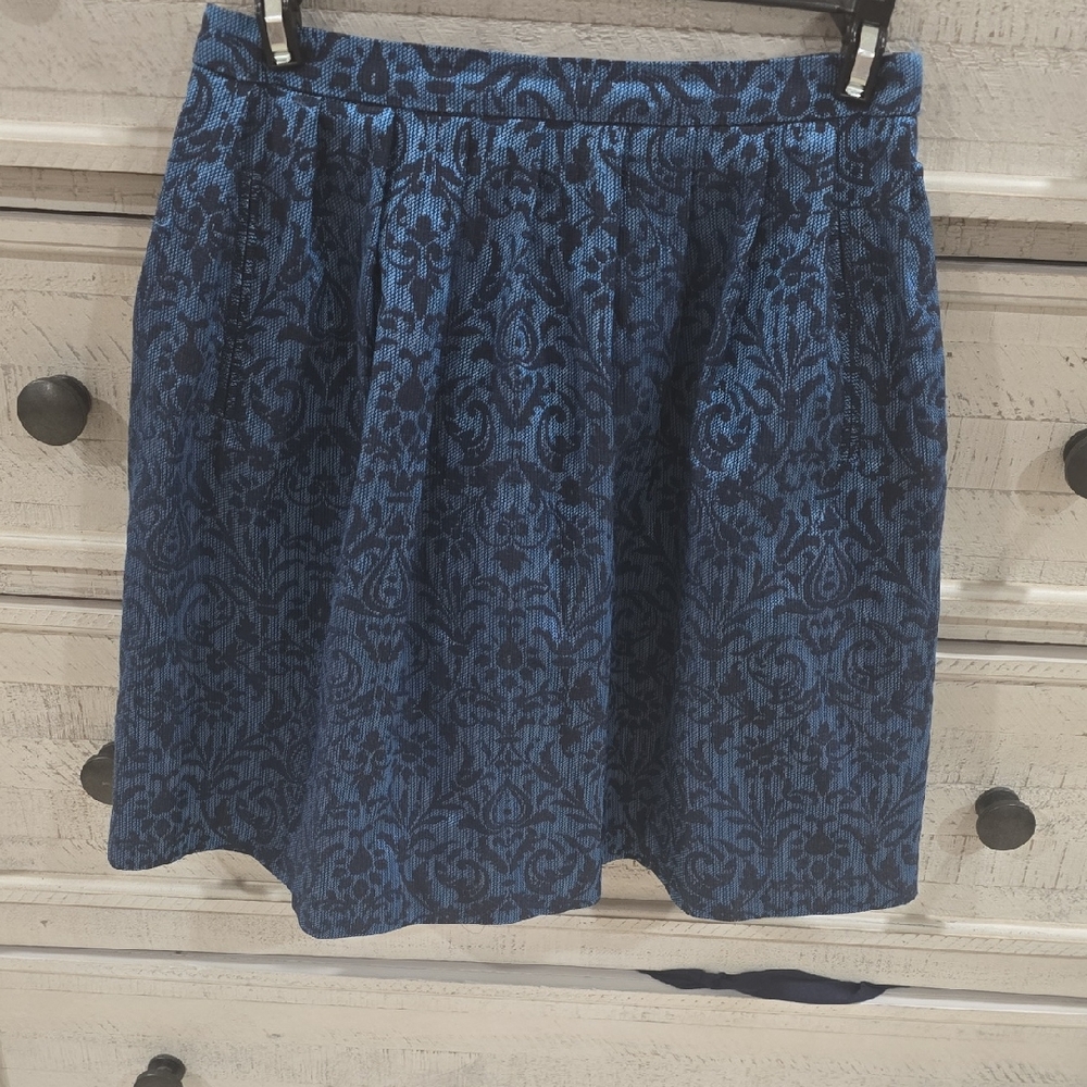 Blue Bubble Mini Skirt for Casual Occasions